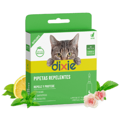Pipetas repelentes gato Dixie