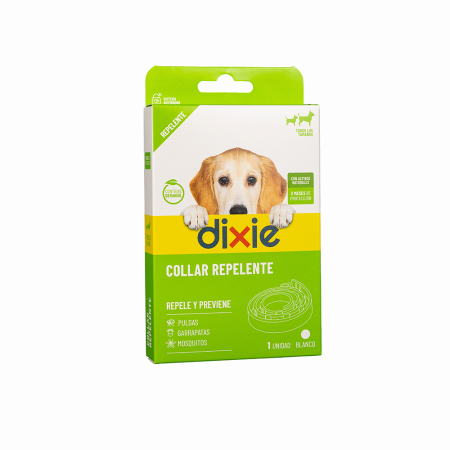 collar geraniol blanco frontal