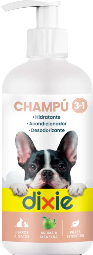 Champú hidratante 3 en 1 Dixie para perros y gatos