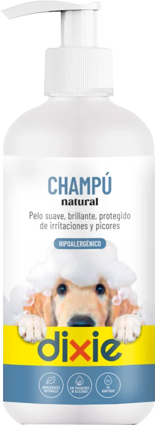 Champú natural hipoalergénico para perros y gatos Dixie