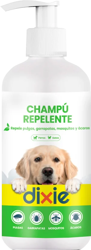 Champú repelente para perros y gatos Dixie