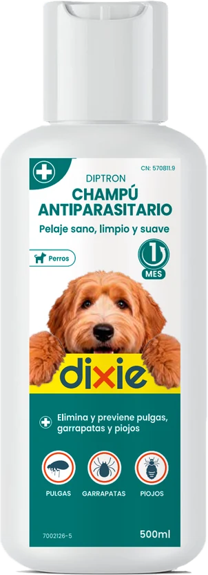 Champú antiparasitario para perros Dixie