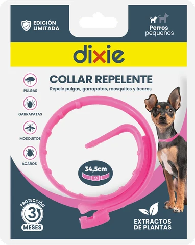 Collar repelente rosa para perros pequeños Dixie