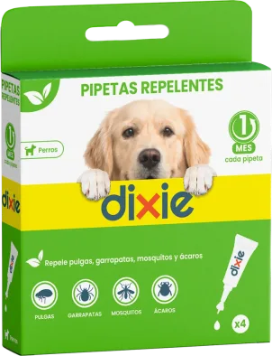 Pipetas repelentes para perros Dixie